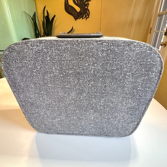 Vintage 60s Blondy travel case, black and white carry-on, hard shell, zipped - Picture 1 of 10